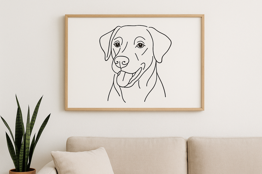 Pet Line Art: Minimal, Elegant, and Full of Personality Custom Pet Portraits