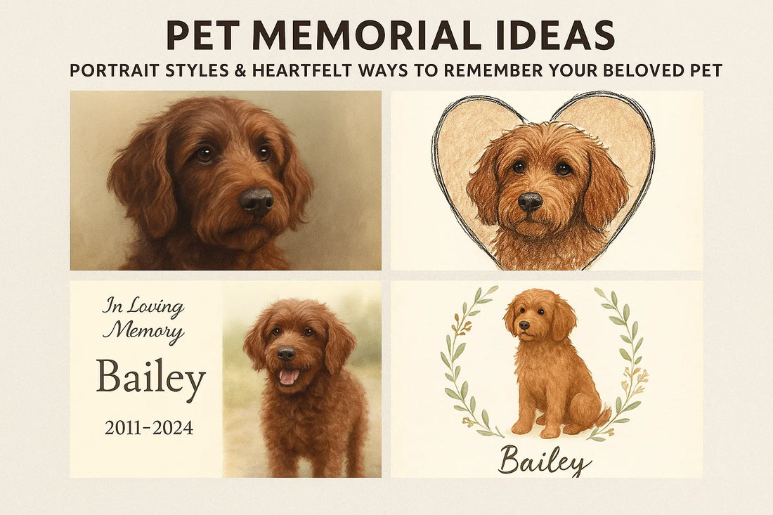 Pet Memorial Ideas: Portrait Styles & Heartfelt Ways to Remember Your Beloved Pet