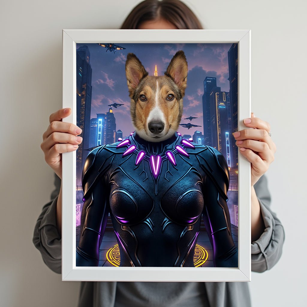 Female Black Panther - Custom Pet Portrait - 1 Pet - Furr and Family