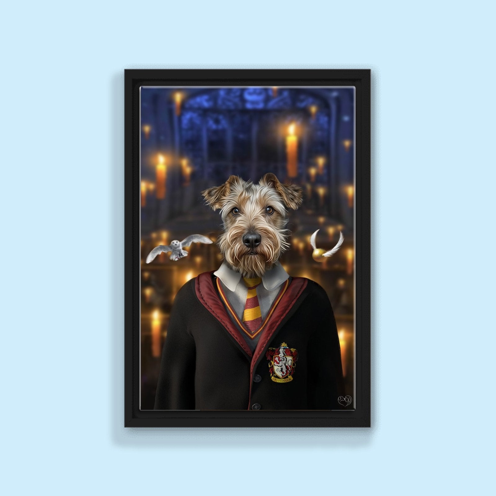 Harry Paw - ter Gryffindor - Custom Pet Portrait - 1 Pet - Furr and Family