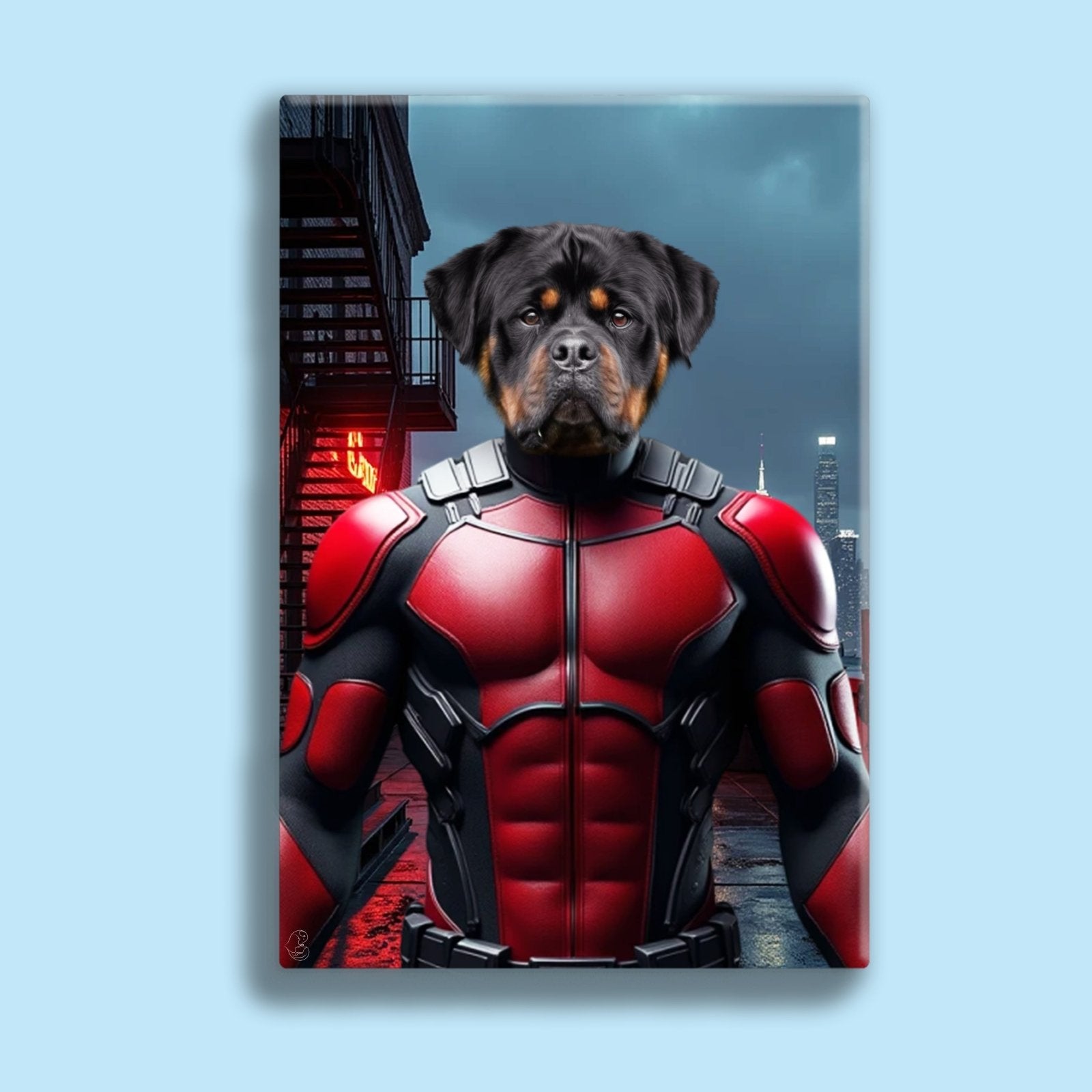 Dare Devil – Custom Pet Portrait - 1 Pet - Furr and Family