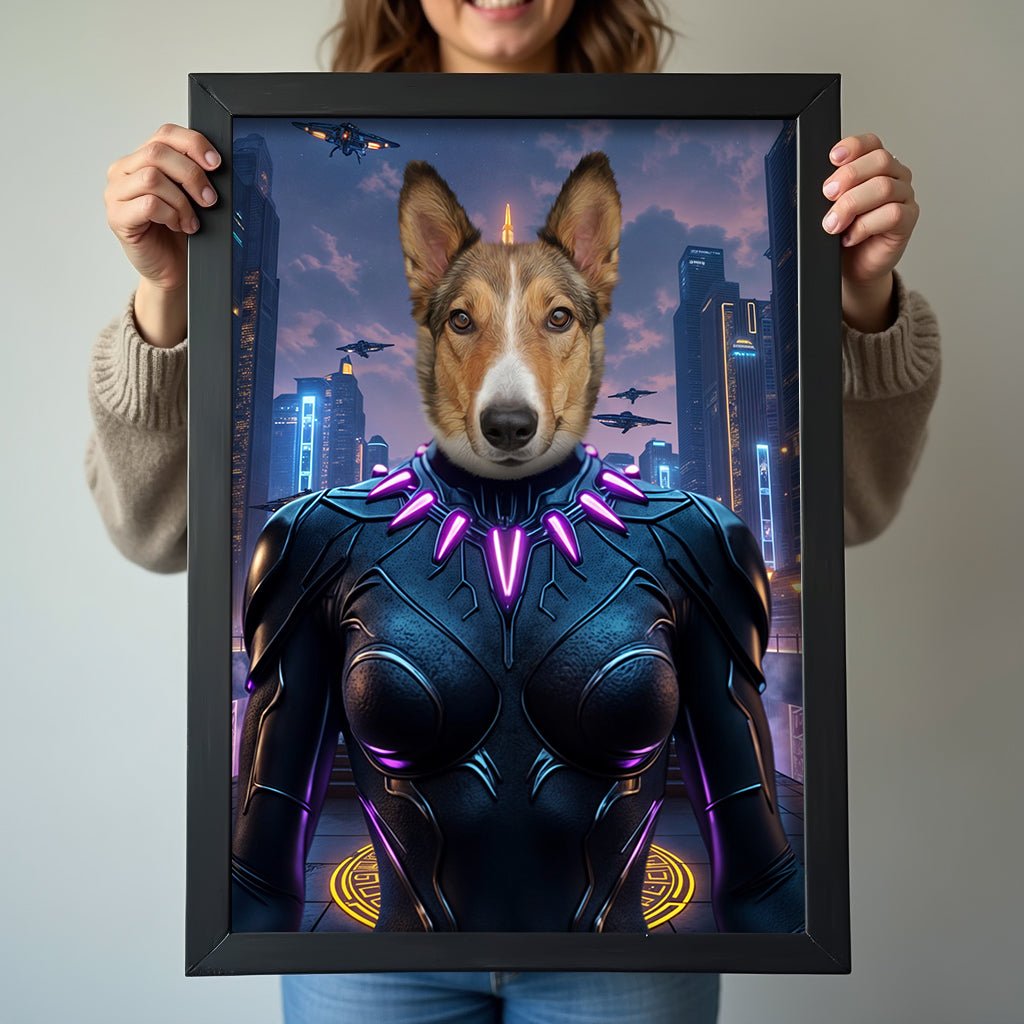 Female Black Panther - Custom Pet Portrait - 1 Pet - Furr and Family