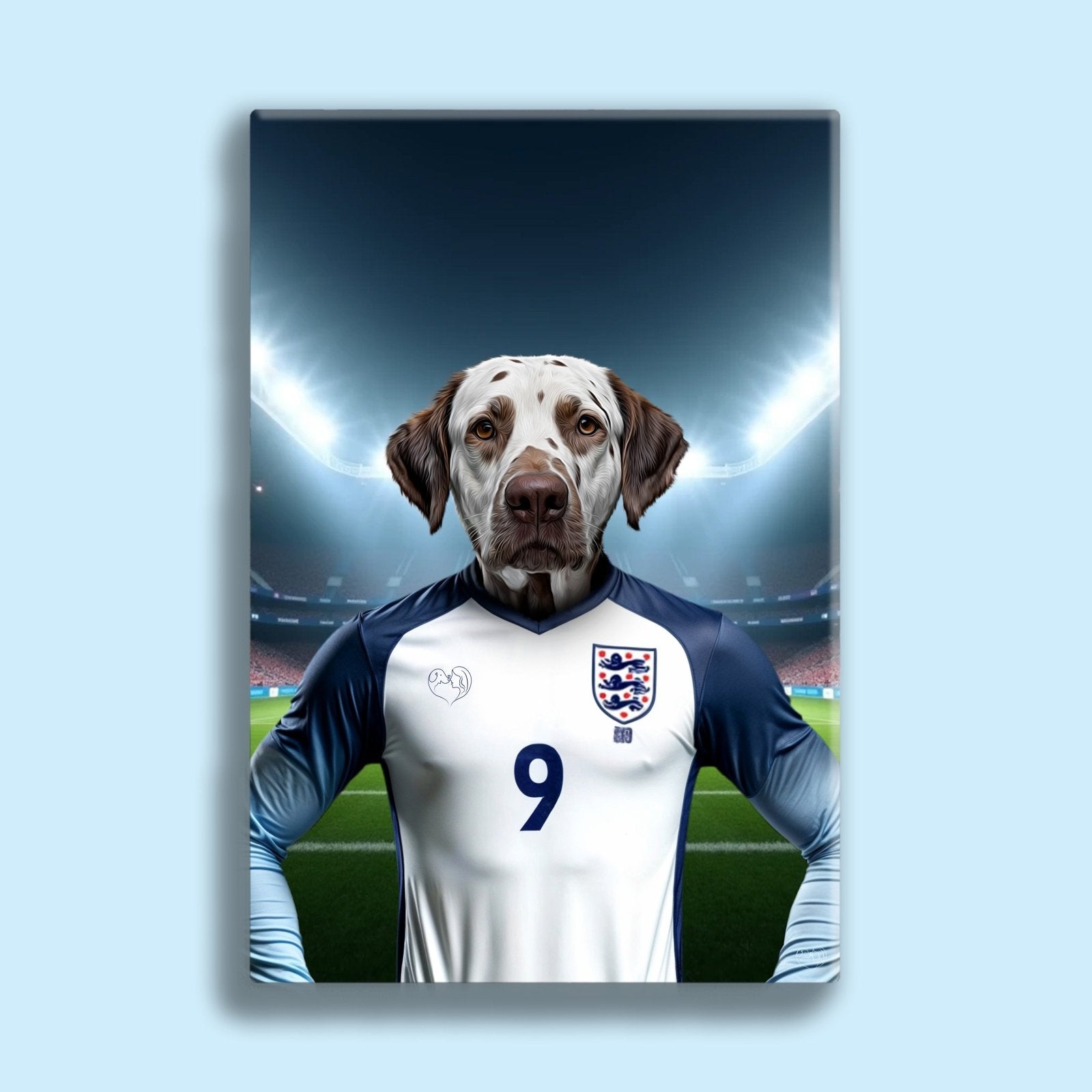 K - 9 Kane – Custom Football Star Pet Portrait - 1 Pet - Furr and Family
