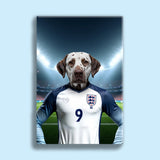 K - 9 Kane – Custom Football Star Pet Portrait - 1 Pet - Furr and Family