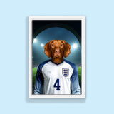 Declan Paw - fect – England Football Pet Art - 1 Pet - Furr and Family