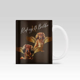 Gold Wing Art - Custom Pet Mug - 1 Pet - Furr and Family