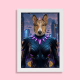 Female Black Panther - Custom Pet Portrait - 1 Pet - Furr and Family