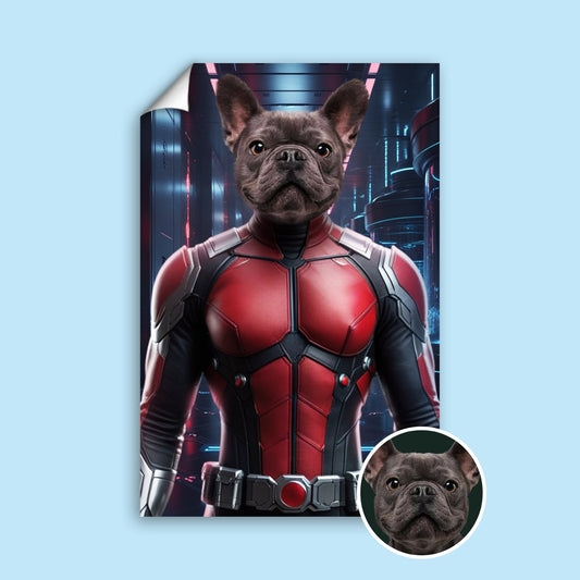 The Ant Man inspired - Custom Pet Portrait - 1 Pet - Furr and Family