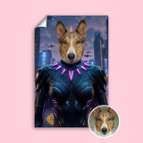 Female Black Panther - Custom Pet Portrait - 1 Pet - Furr and Family
