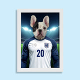 England’s Number 20 – Phil Foden Pet Portrait - 1 Pet - Furr and Family