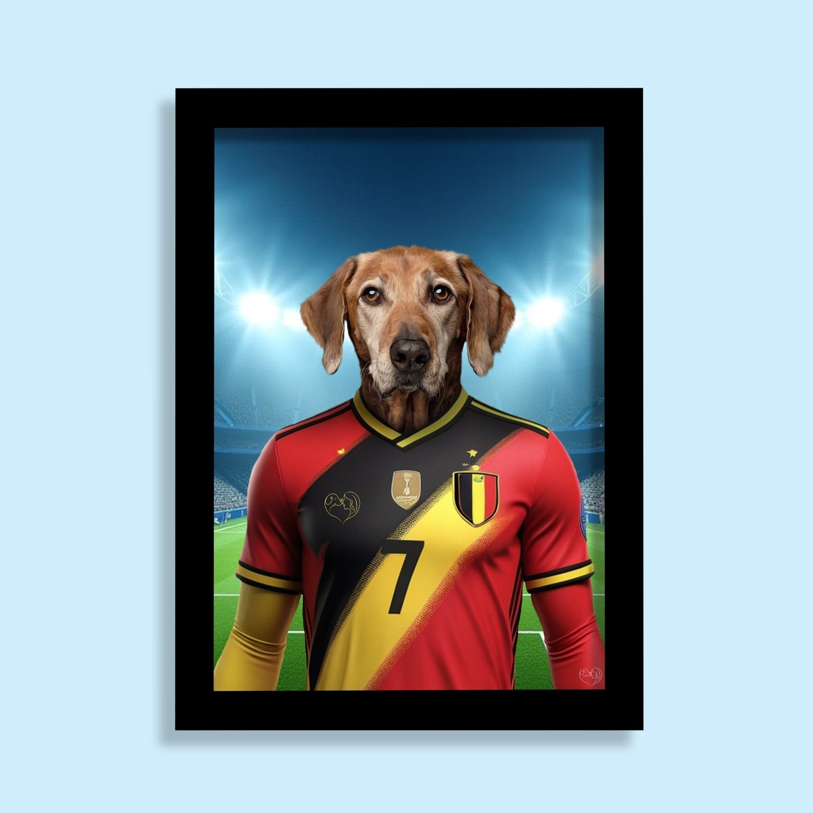 Kevin De Pawyne – Custom Belgian Pet Portrait - 1 Pet - Furr and Family
