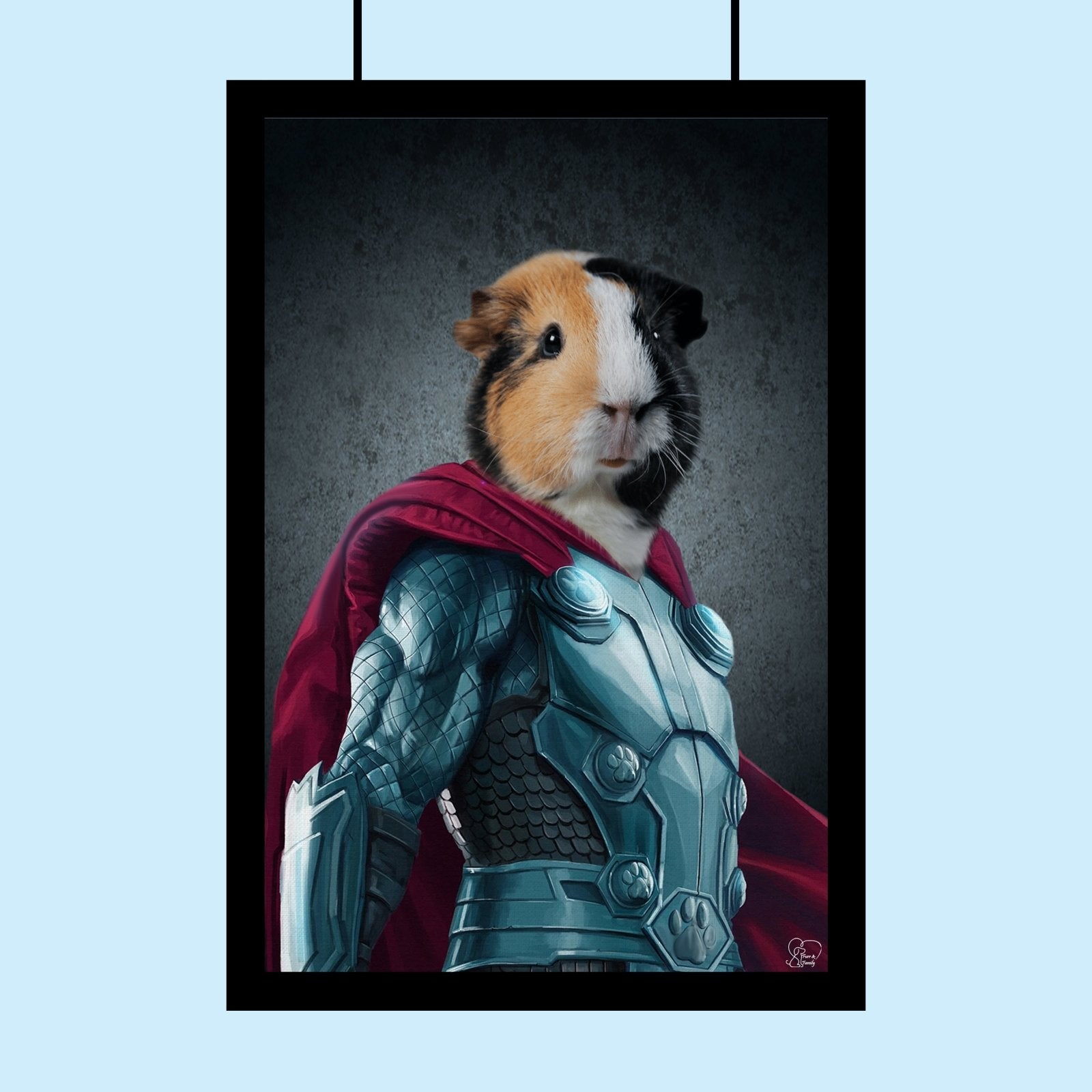 Custom Pet Portrait | The Ultimate Villain - Infinity Gauntlet Inspired Art - 1 Pet - Furr and Family
