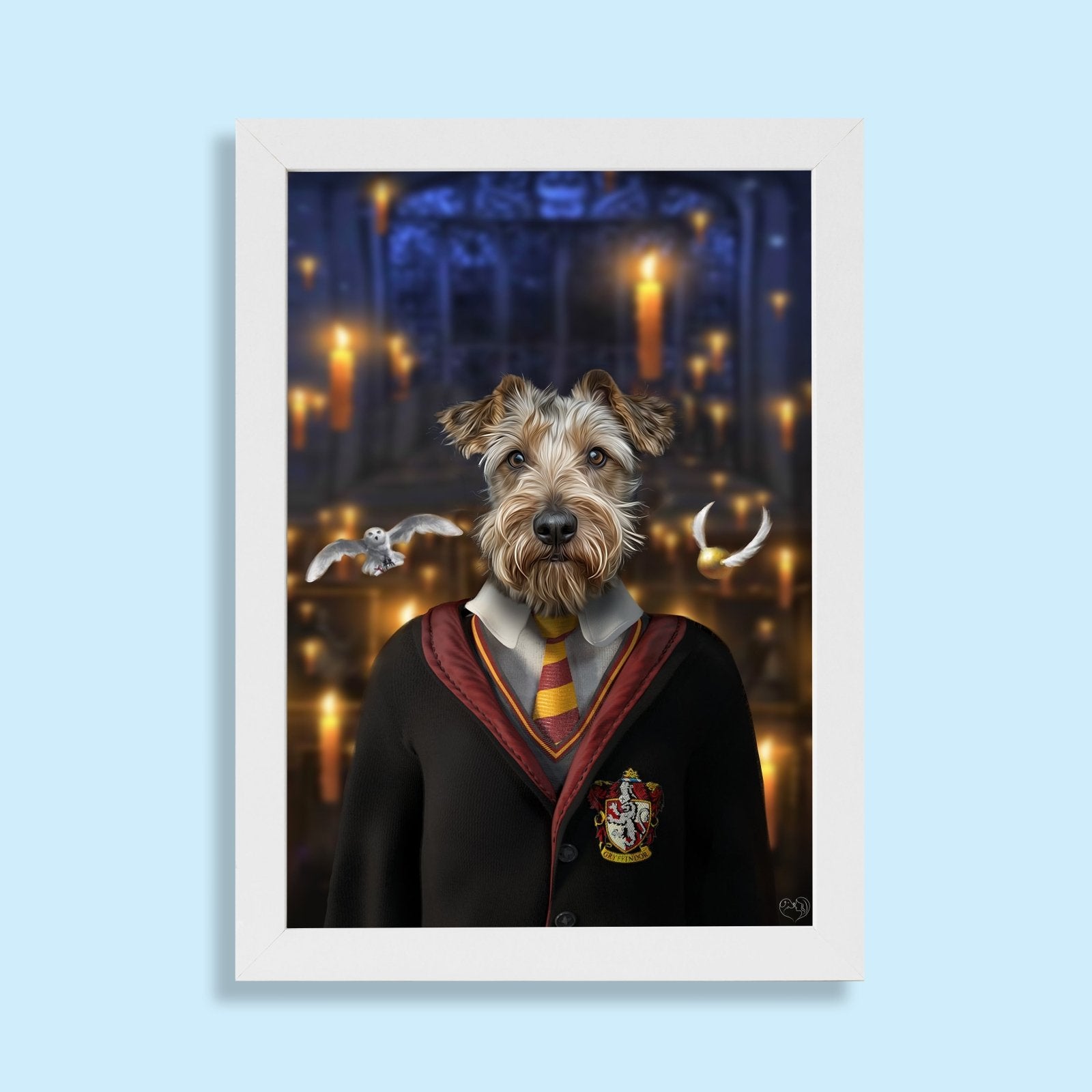 Harry Paw - ter Gryffindor - Custom Pet Portrait - 1 Pet - Furr and Family