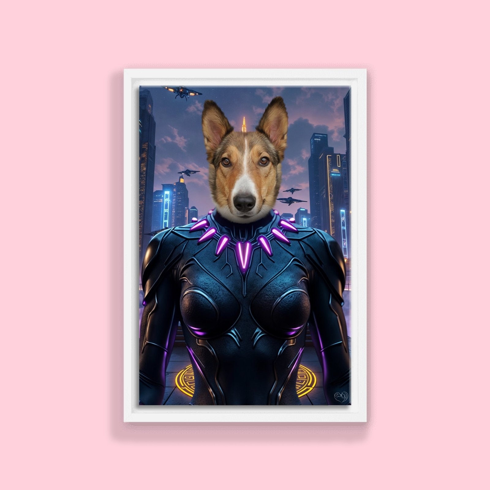 Female Black Panther - Custom Pet Portrait - 1 Pet - Furr and Family