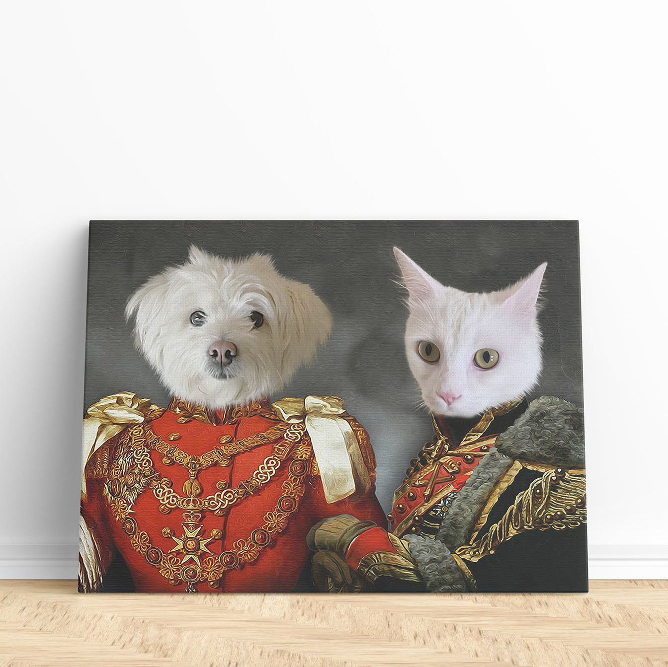 Royal Militant Duo - Custom Pet Canvas - Furr and Family