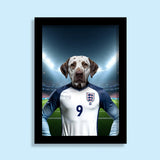 K - 9 Kane – Custom Football Star Pet Portrait - 1 Pet - Furr and Family