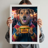 The Burger Buddy - Custom Pet Portrait