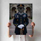 The Distinguished Officer - Custom Dress Blues Portrait