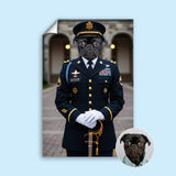 The Distinguished Officer - Custom Dress Blues Portrait
