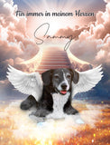 Halo Angel Style - Custom Pet Portrait - 1 Pet - Furr and Family