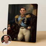 Custom Imperial Commander Portrait – Man in Blue Military Uniform with Medals