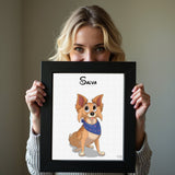 Disney Pet Art Style - Custom Pet Portrait - 1 Pet - Furr and Family