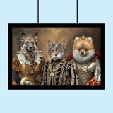 Custom pet portrait of a dog or cat as a loyal companion, capturing the bond between pet and owner in a heartfelt, personalized artwork