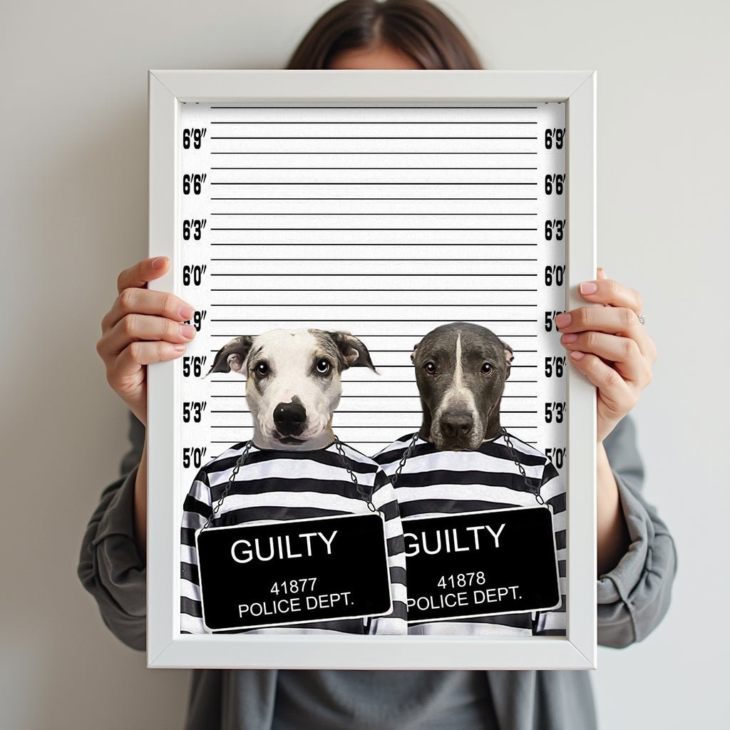 Partners in Crime Pet Portrait - 2 Pets - Furr and Family