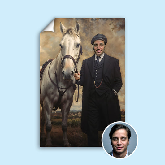 Peaky Blinders – Vintage Gangster Style Human Portarit