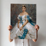 Blue Ribbon Renaissance Queen Custom Art