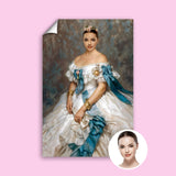 Blue Ribbon Renaissance Queen Custom Art