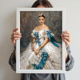 Blue Ribbon Renaissance Queen Custom Art