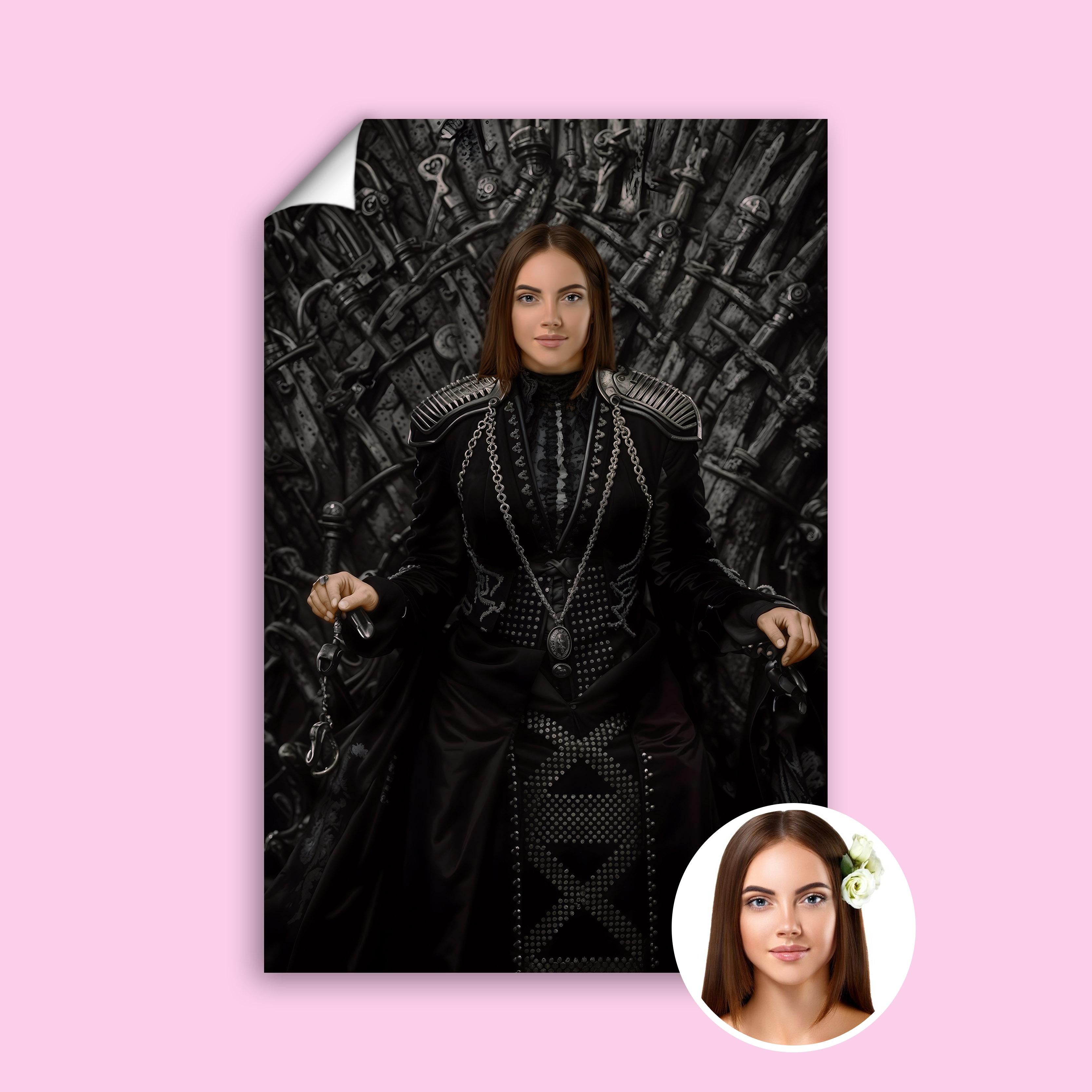 Dark Royal Queen Iron Throne Painting