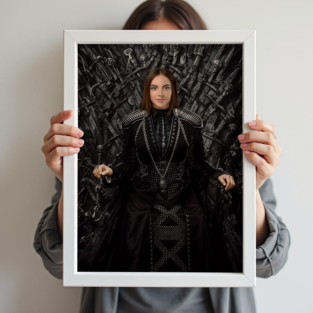 Dark Royal Queen Iron Throne Painting