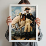 Custom Cavalry Commander Portrait – Man Standing with Horse