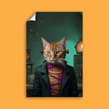 Frankenstein Monster Halloween Pet Portrait - Custom Pet Portrait - 1 Pet - Furr and Family