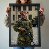 Custom Military Pet Portrait | European Army Theme