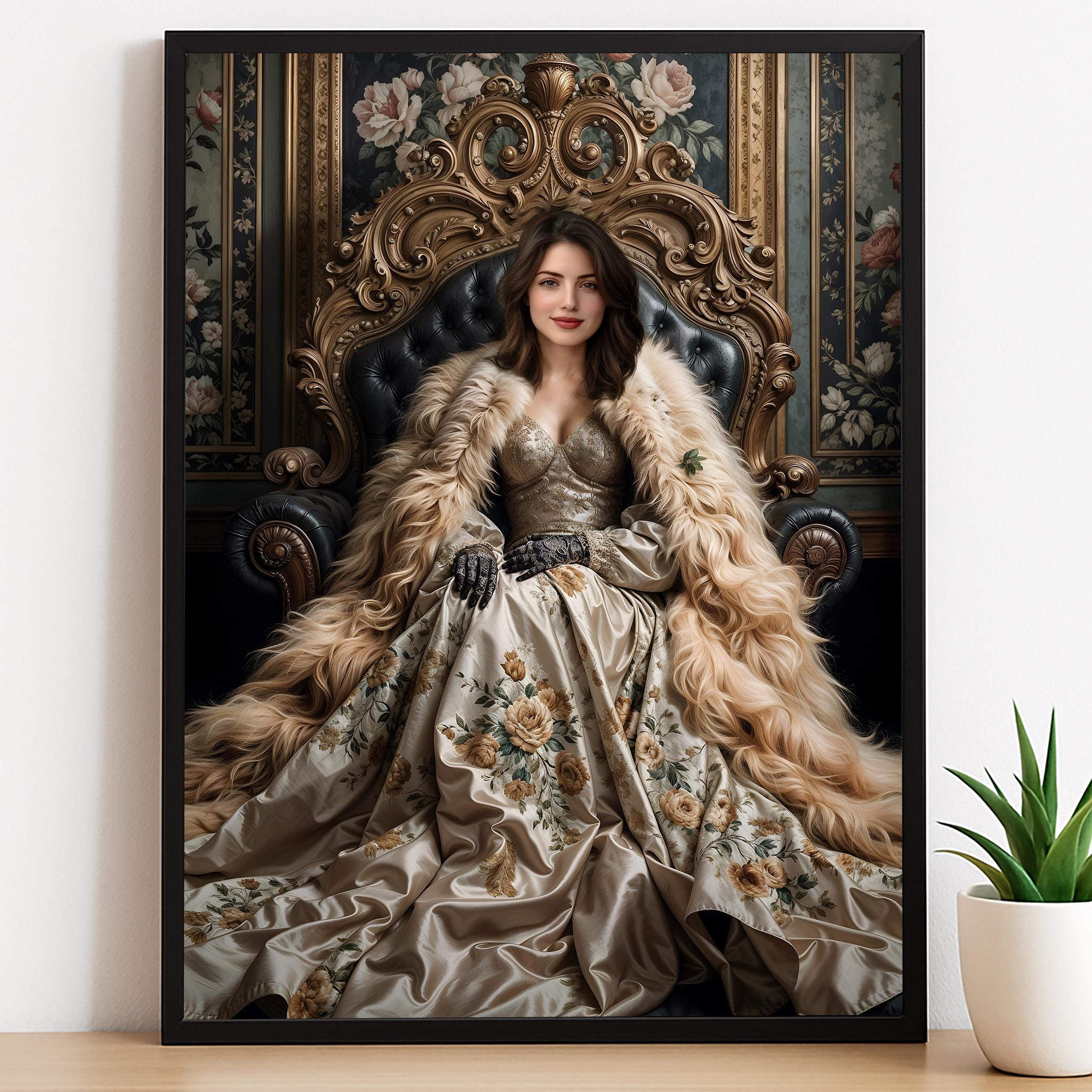 Vintage Floral Queen Artwork