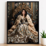 Vintage Floral Queen Artwork