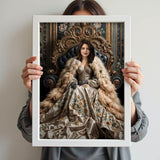 Vintage Floral Queen Artwork