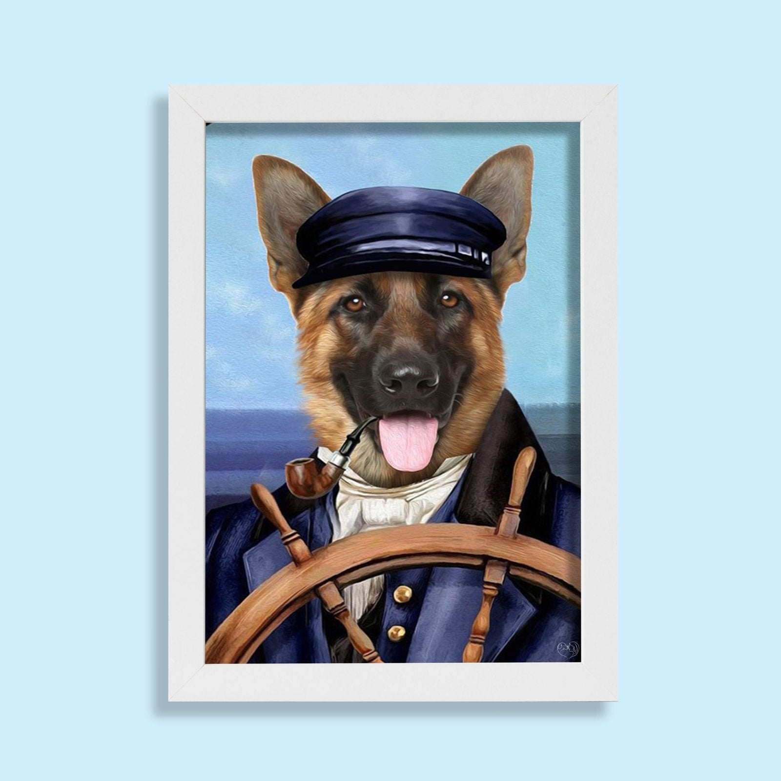 The Captain Pet Portrait - Custom Pet Portrait - 1 Pet - Furr and Family