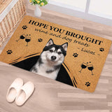 Custom Dog Photo Doormat: Personalized Pet Welcome Mat