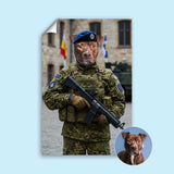The Elite Guardian - Custom Military Pet Portrait
