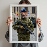 The Elite Guardian - Custom Military Pet Portrait