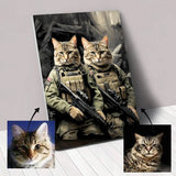 War Brothers - Custom Pet Portrait | Custom Pet Canvas