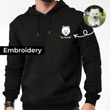 Personalised Pet Head Embroidered Mom & Dad Hoodies