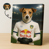 Custom Leeds United Pet Portrait