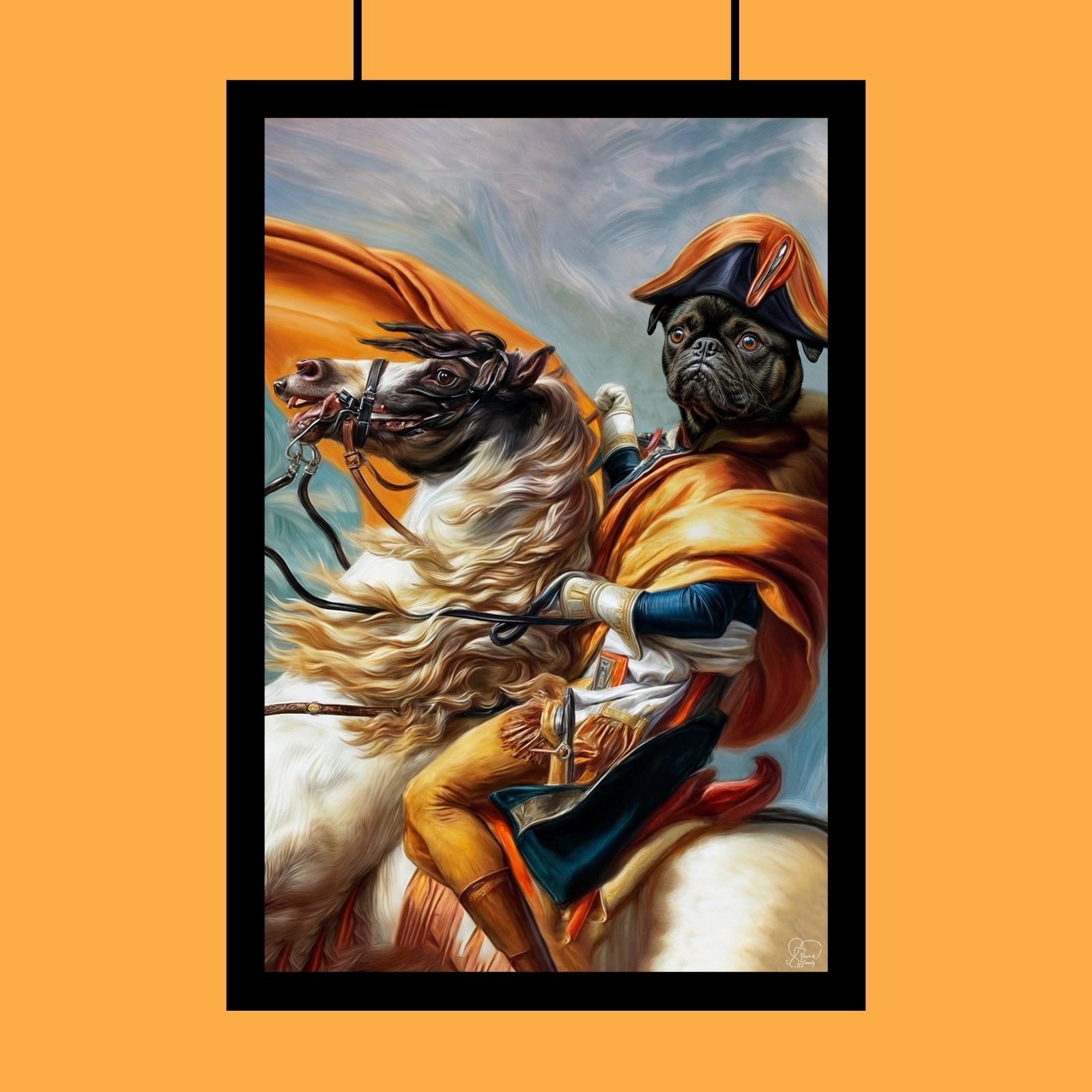 Lord Napoleon Pet Portrait - Custom Pet Portrait - 1 Pet - Furr and Family