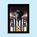 Newcastle United Paw - Squad Pet Portrait - 1 Pet - Furr and Family