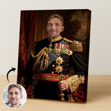 Custom Royal Admiral Portrait – Man in Black and Gold Uniform with Medals